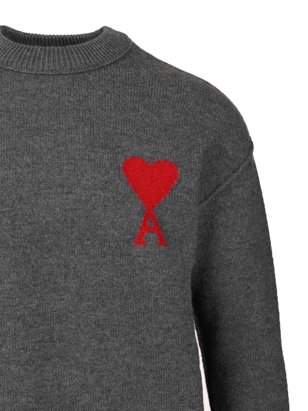 Ami Ami De Coeur Sweater Sweatshirts - Grey | 58c01db513b564ba13317439c9ba14c3415d6d97