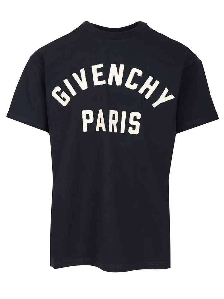 Givenchy Cotton T-Shirt - Blue | 90184f0014e25df761e4bb09e99390b08ec12bbf