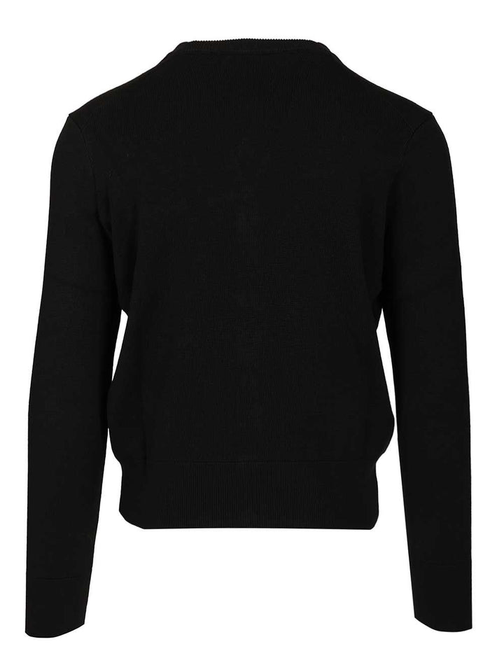Ami Cardigan In Merino Wool Knitwear - Black | 43665f63e3ba0bb95b41628040f8502daf9ea8bd