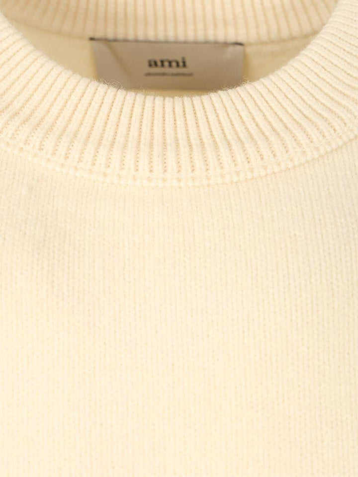 Ami Ami De Coeur Sweater Knitwear - White | db2f6c4c7960376a7a04146ab92142e0ae370545