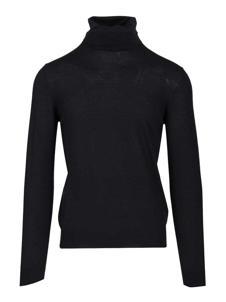 Mauro Ottaviani Wool Turtleneck Knitwear - Blue | f89b7b6a85464047eeb7720e8e8b7114aa5673a5