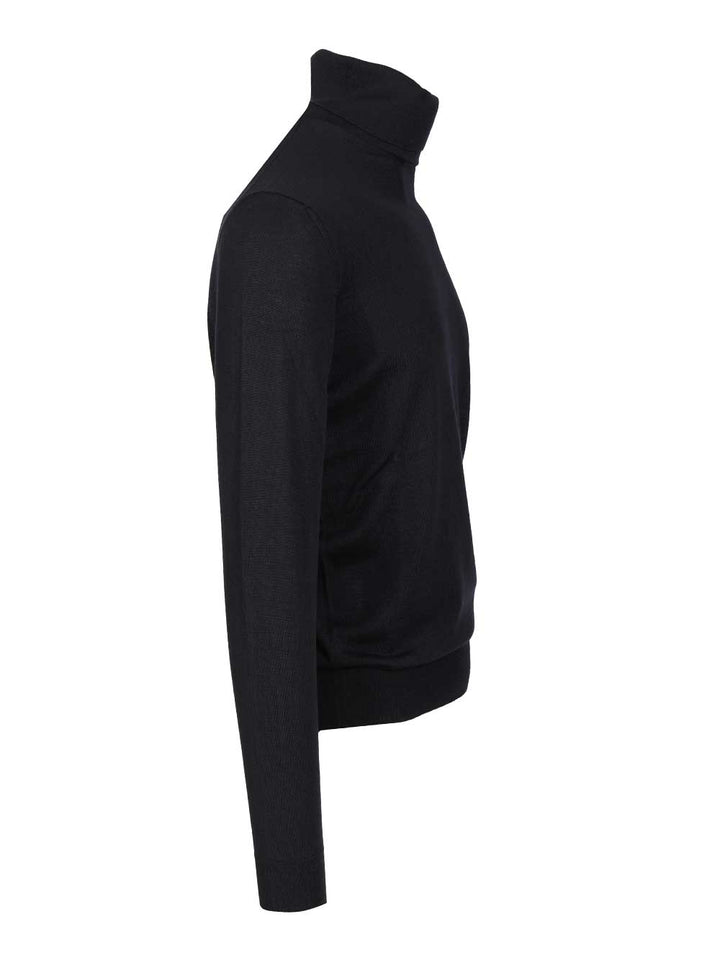 Mauro Ottaviani Wool Turtleneck Knitwear - Blue | ae2c11ec8309267c3128b87691a8812ca9ba94c7