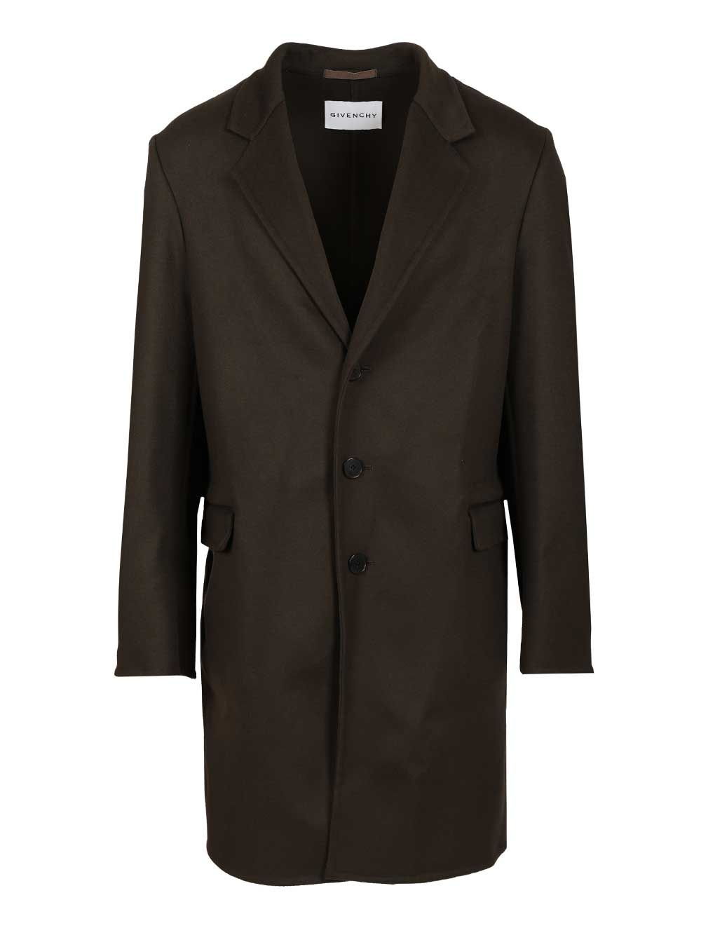 Givenchy Wool And Cashmere Coat Coats - Green | fa537c9577c96bcd0707531b7717a8e202cc0a9f