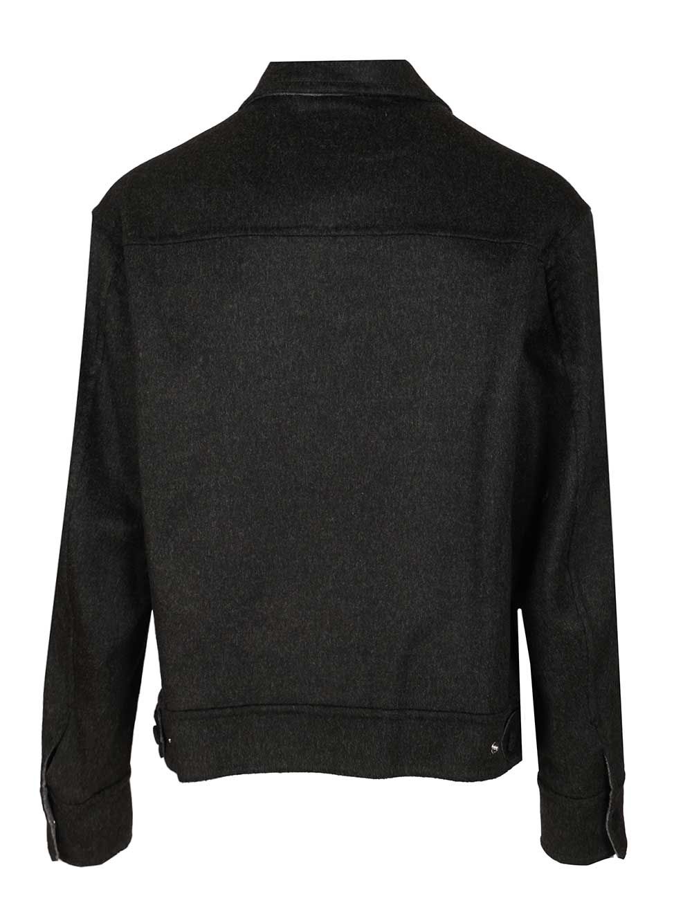 Ami Wool Trucker Jacket Jackets - Black | 574c54b58b7fbae3fb838cda1cc637a6c835bfb2