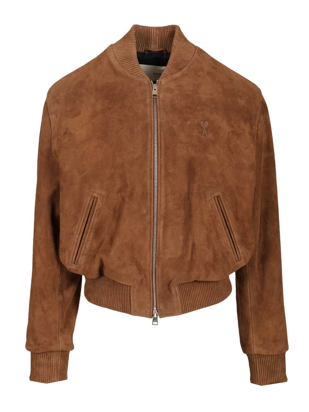 Ami Goat Suede Jacket Jackets - Brown | 3ed364dfe6604532826be6aa084db2a63e442d86