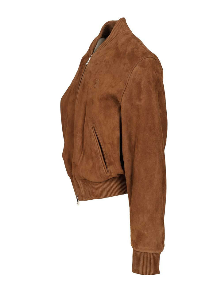 Ami Goat Suede Jacket Jackets - Brown | 44d3fa49369727161a01826fcad9c2fabde65e55