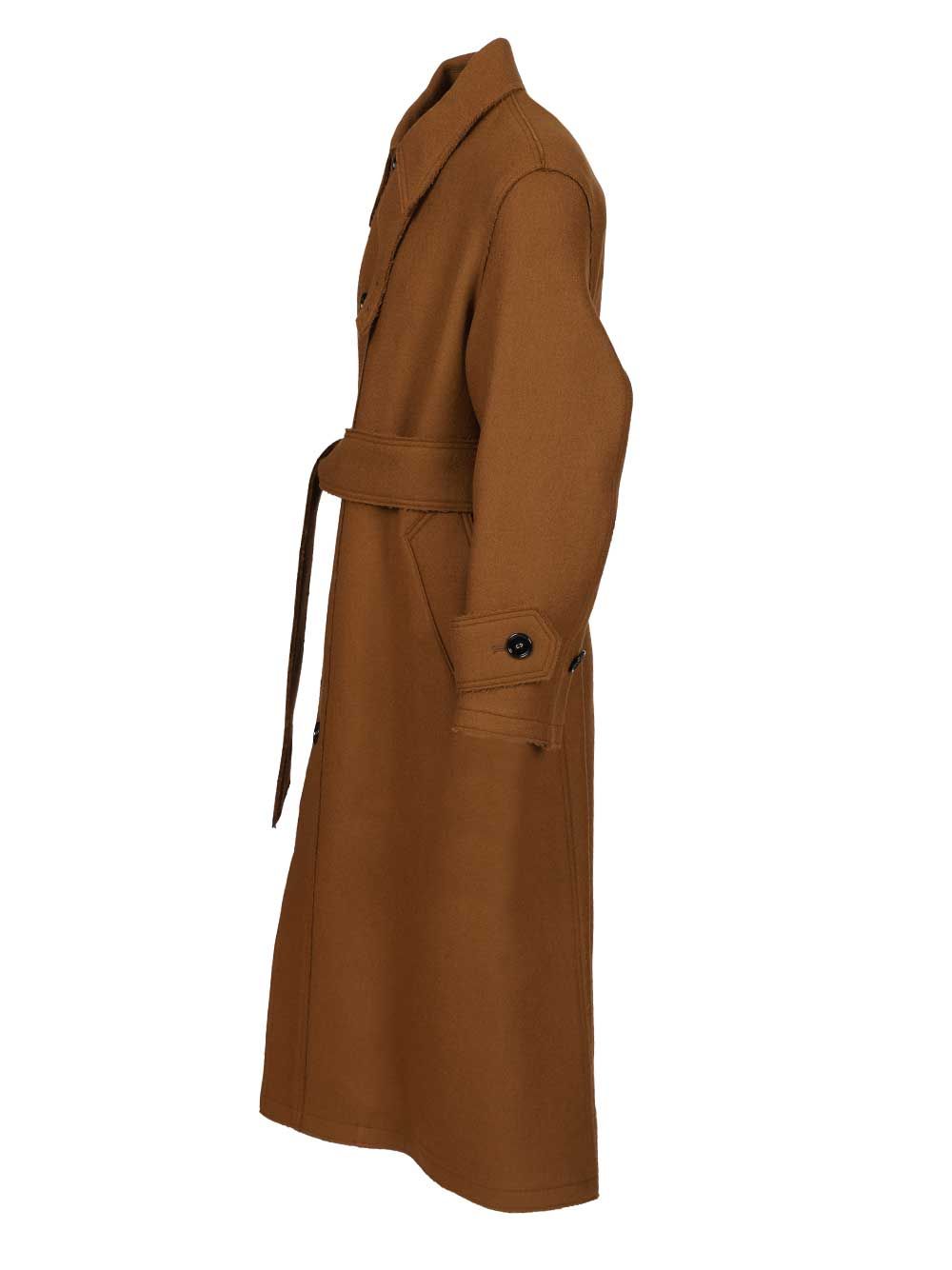 Ami Belted Raincoat Coats - Brown | 46a77589a16a16ffcfd86c7a0cb7551eabcaad1b
