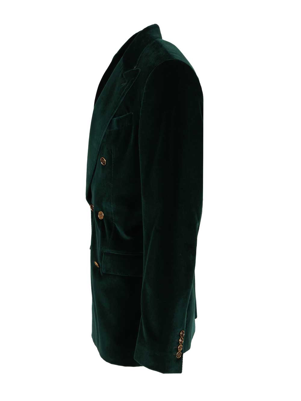 Dolce & Gabbana Double-Breasted Velvet Blazer Jackets - Green | 5f120da4d7c402eeeead93556d2e846ded4bcd26