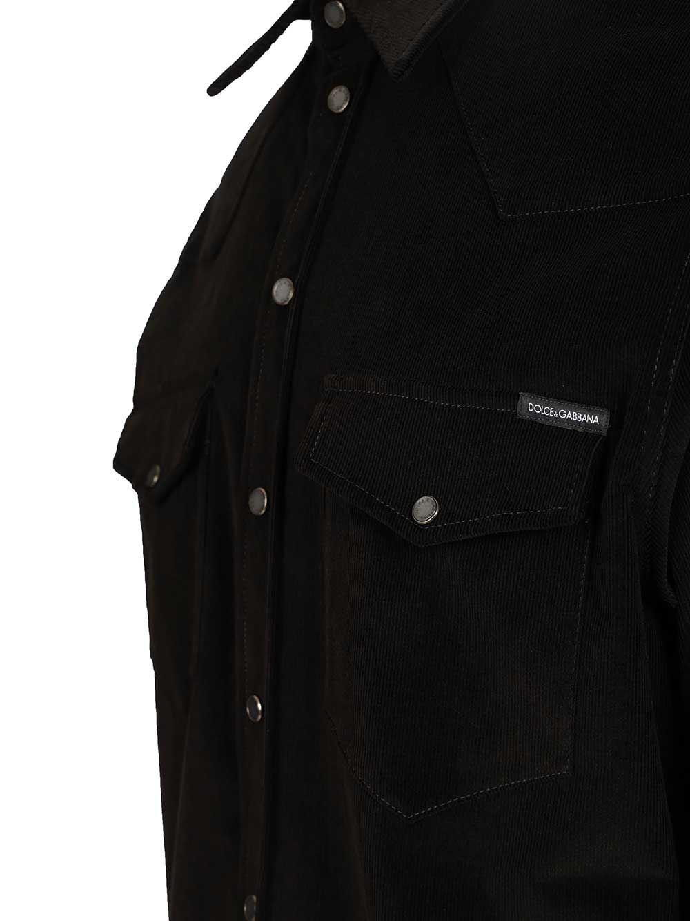 Dolce & Gabbana Striped Velvet Shirt Shirts - Black | 2fd66c25a985da19ba89c01a83be6de771322bff