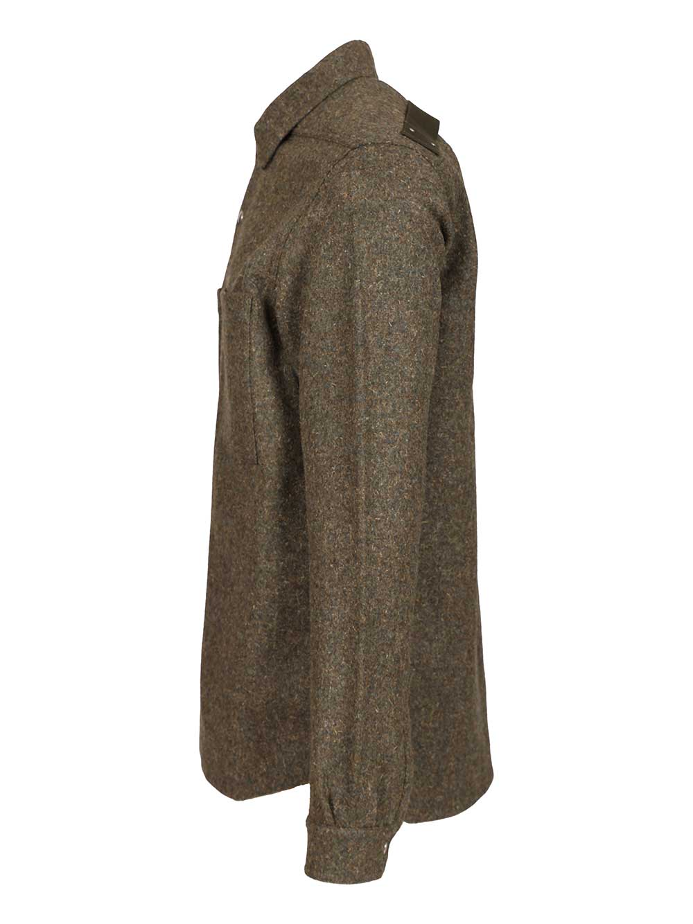 Rick Owens Wool Overshirt Jackets - Green | 972d4141a2779dcf72f1647a6369677548ac2669