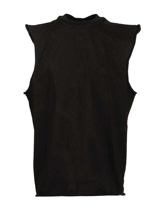 Jumbo Sleeveless T-Shirt Black