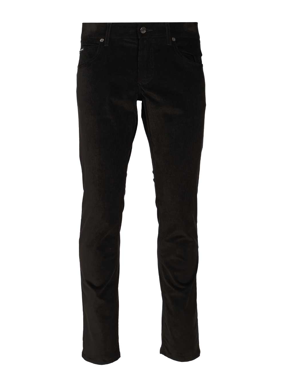Dolce & Gabbana Cotton And Cashmere Trousers - Black | eadcd849b2e90bdb4d9f3a5d975455a4e5f871f5