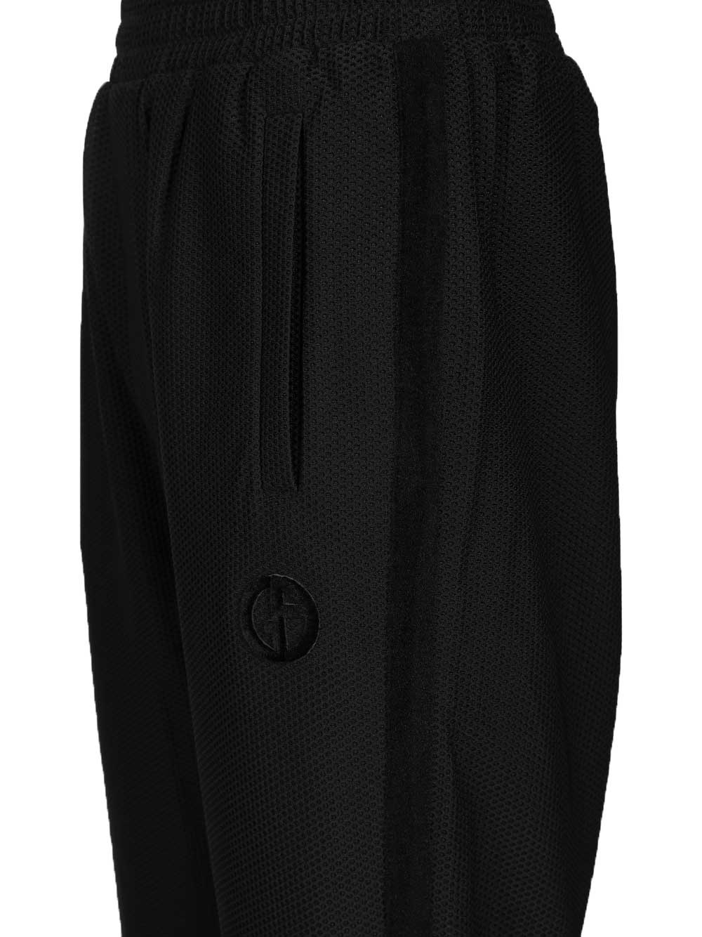 Giorgio Armani Technical Gaufré Trousers - Black | cf5ee295d39984a49ee43fb8e23ae52e6fdd8bf8