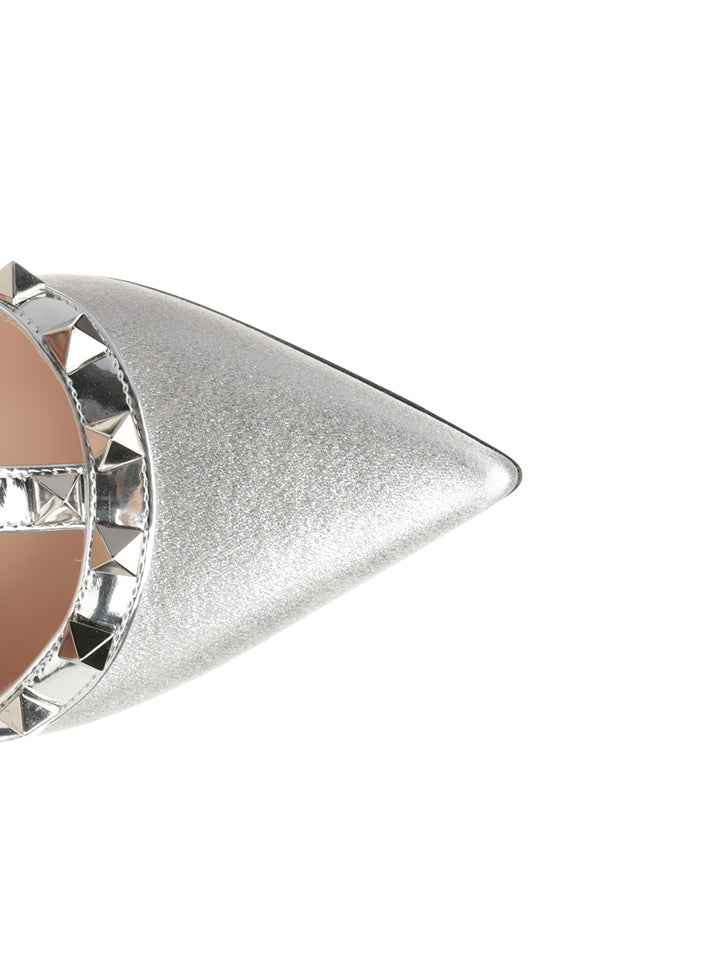 Valentino Garavani Rockstud Pumps - Silver | f351afd095d84de1276e2ed9dc15873e3e551e88