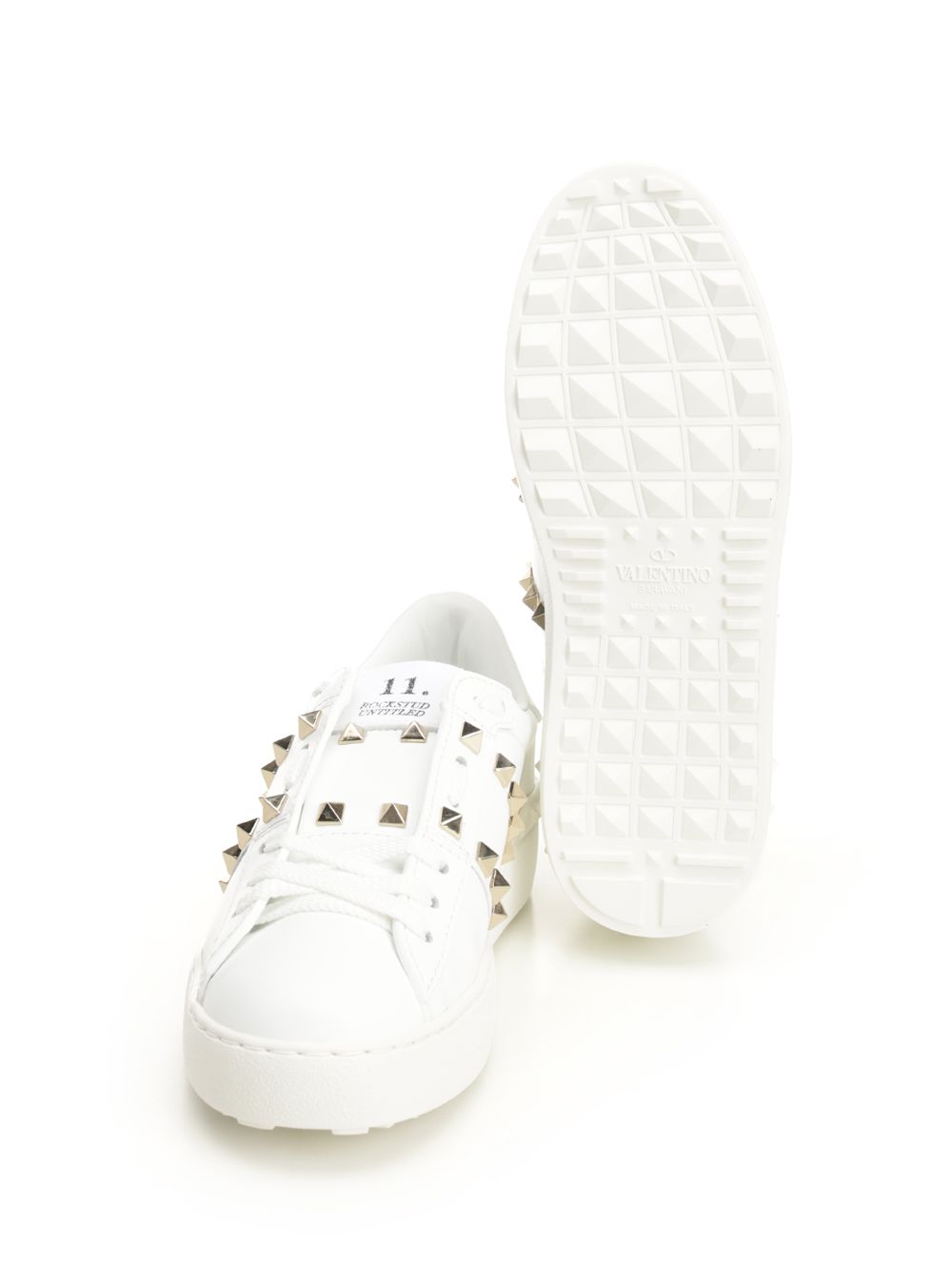 Valentino Garavani Rockstud Untitled Sneakers - White | e83e1f6c846dc22f1cb37c4a9a36f599e389b8ed