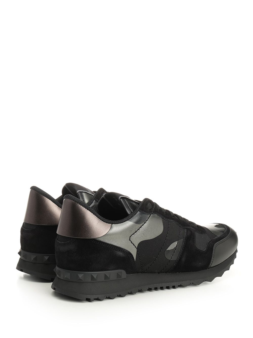 Valentino Garavani Rockrunner Camouflage Noir Sneakers - Black | 17b5ebeb3fd21afd882146e1768e38d36cb2ad42