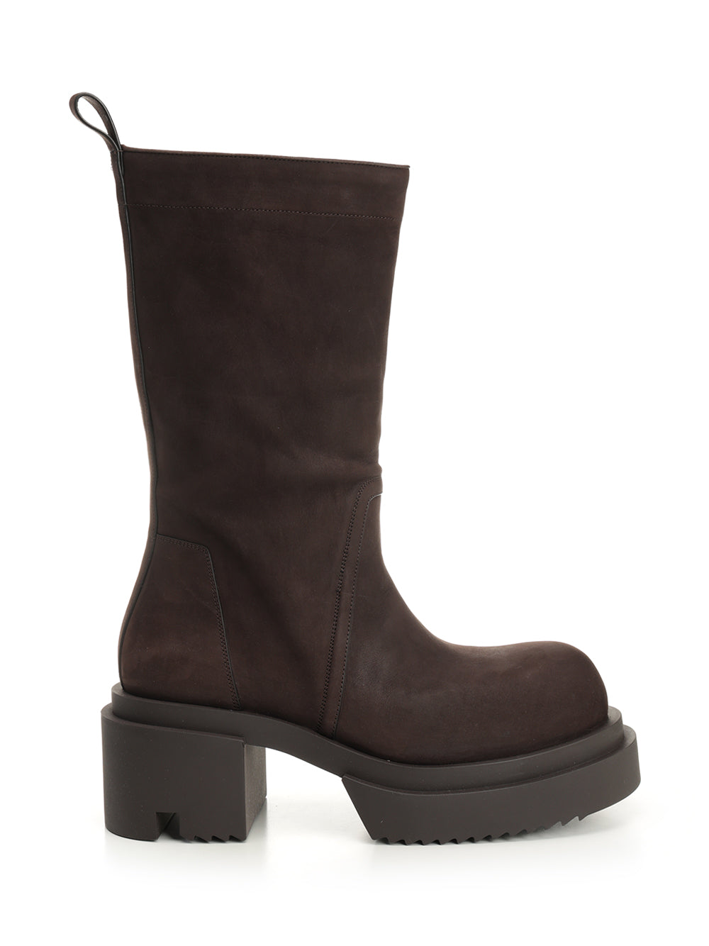 Rick Owens Suede Pull-On Boots - Brown | 512088ea4c8ee76af15f687ca55a78f1febc39b6