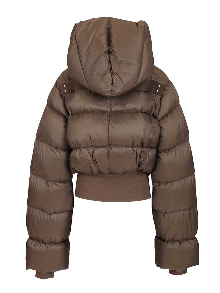 Rick Owens Quilted Nylon Down Jacket Coats - Brown | c99fdda48fa8f4af3c03bee48da9f16f5a54f1b1