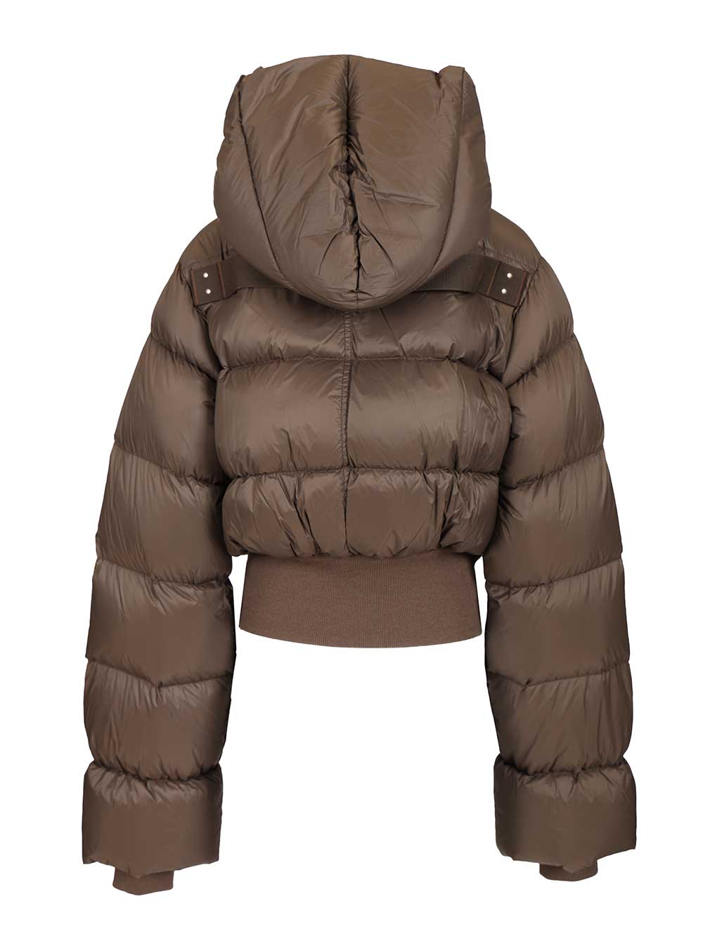 Rick Owens Quilted Nylon Down Jacket Coats - Brown | c99fdda48fa8f4af3c03bee48da9f16f5a54f1b1