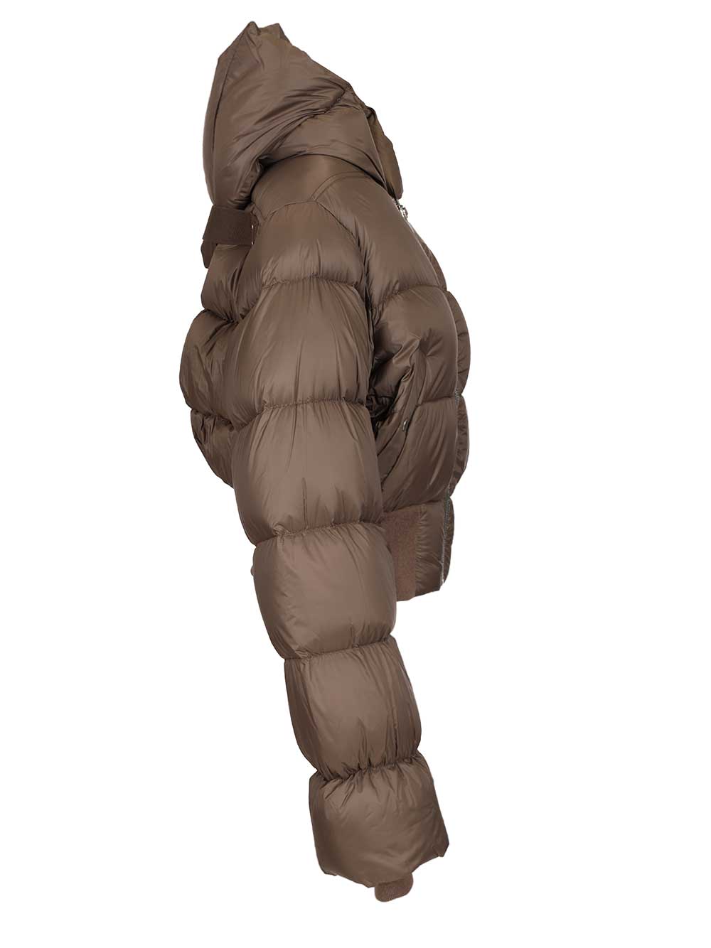 Rick Owens Quilted Nylon Down Jacket Coats - Brown | 25c613e894a55bd2925f37dc414c25d231a4c8ce