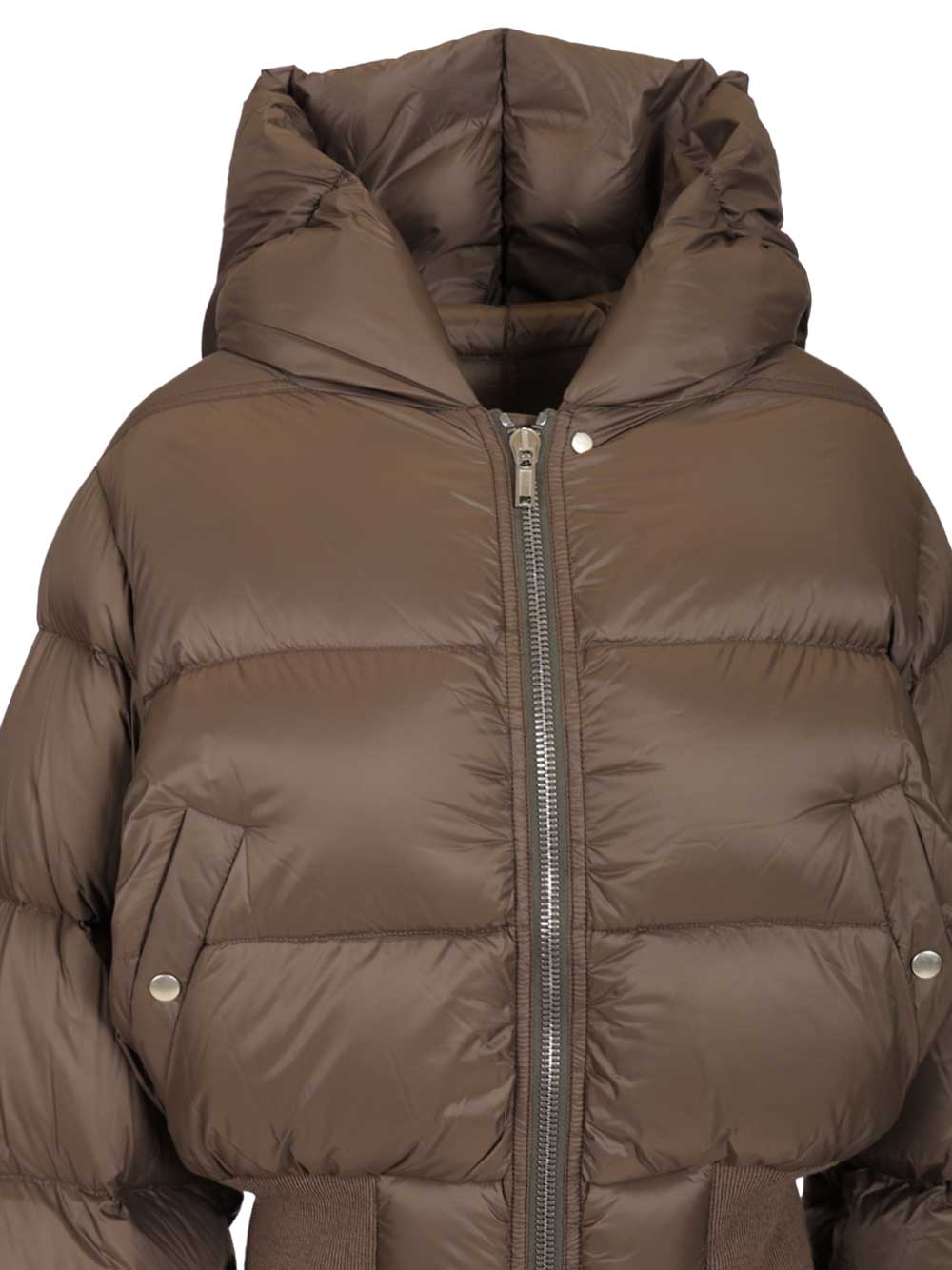 Rick Owens Quilted Nylon Down Jacket Coats - Brown | fba9d896afa4174fa21e570c2d889e324c1c8e32