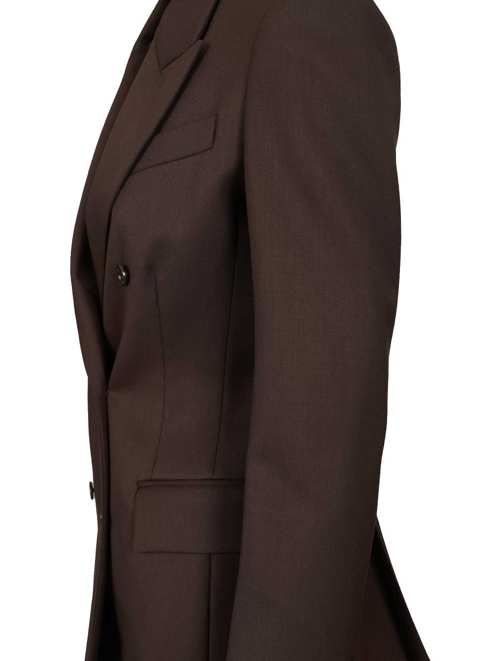 P.A.R.O.S.H. Double-Breasted Blazer Jackets - Brown | 0eaa524b39d57aa6ea9f0fa78e1c35bf09a6a8c8