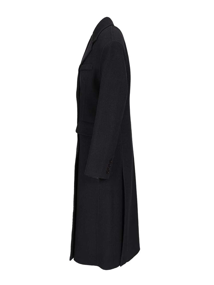 P.A.R.O.S.H. Double-Breasted Coat Coats - Blue | ce5a9ec7846d8c1ac1c5856d78b2bdf393c9e772