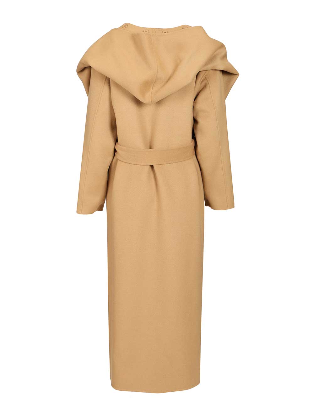 P.A.R.O.S.H. Wool Coat With Scarf Coats - Beige | 00f10493b88cdfc8c20bef4e1da629858798f854