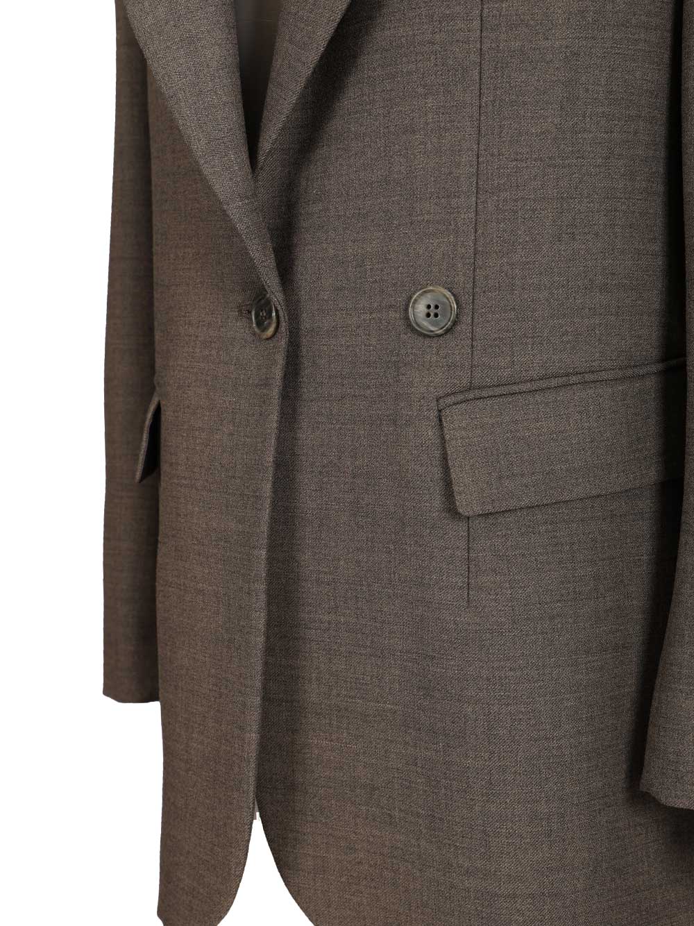 P.A.R.O.S.H. Tailored Oversized Jacket Jackets - Grey | e0ed0a29bce44ee65d1a687fb0677aec229669e5