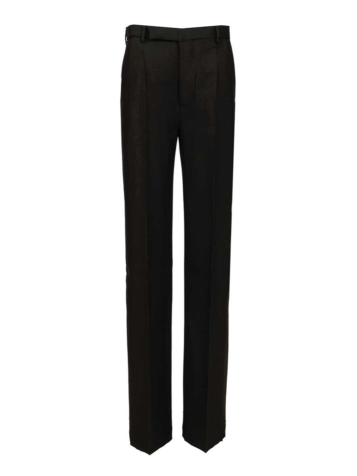 Rick Owens Dietrich Wool Trousers - Black | 641ac9776603d1f6a272feccc2640c20c894508c