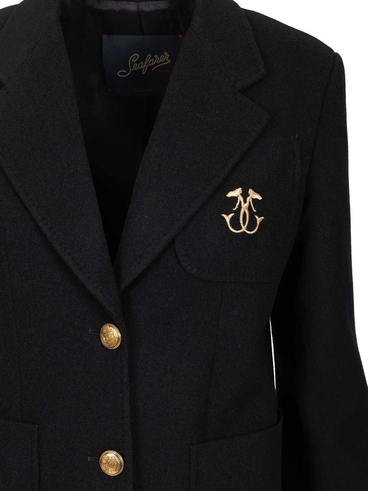 Seafarer Cristal Blazer Jackets - Blue | f13a75370e0bb879f4b8ac174f17236cf2a54b1f