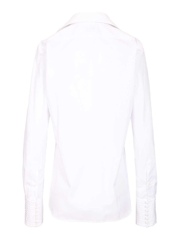 Dries Van Noten Celinta Cotton Shirt Shirts - White | 4d0c9286879856517ad0e0c101d5b1f5651db1c3