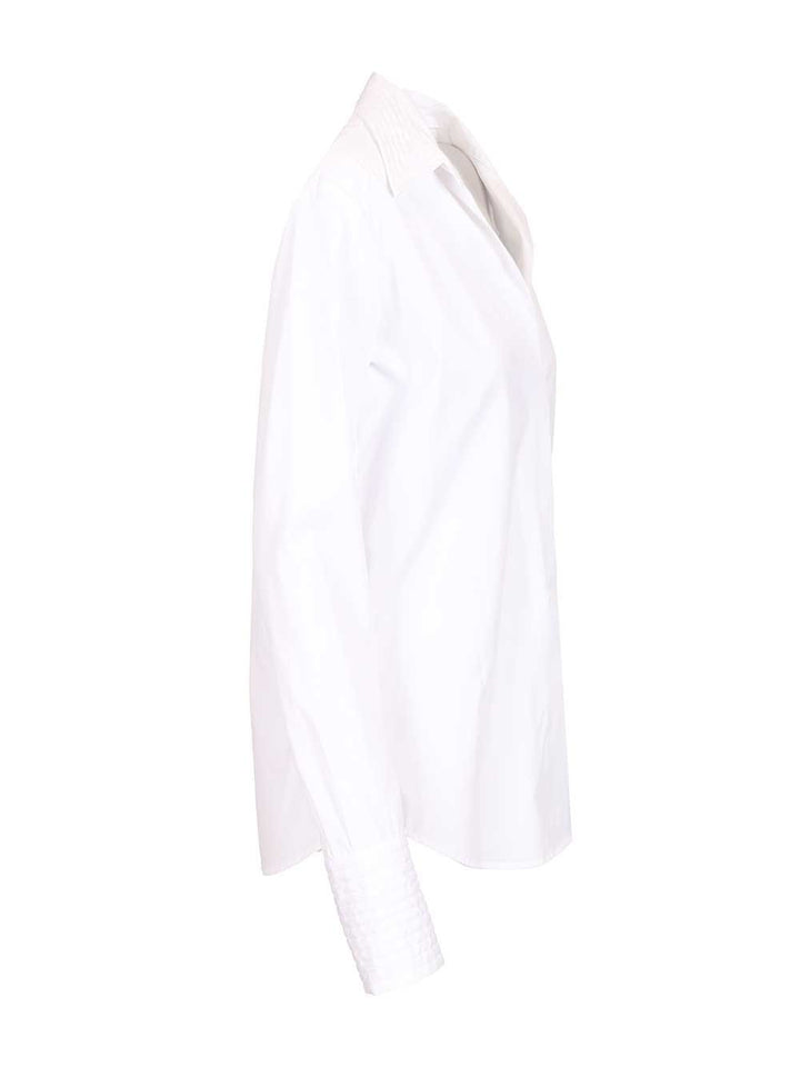 Dries Van Noten Celinta Cotton Shirt Shirts - White | 8877bb3acc4e2c63fe3dec8144a02f302535cdd9