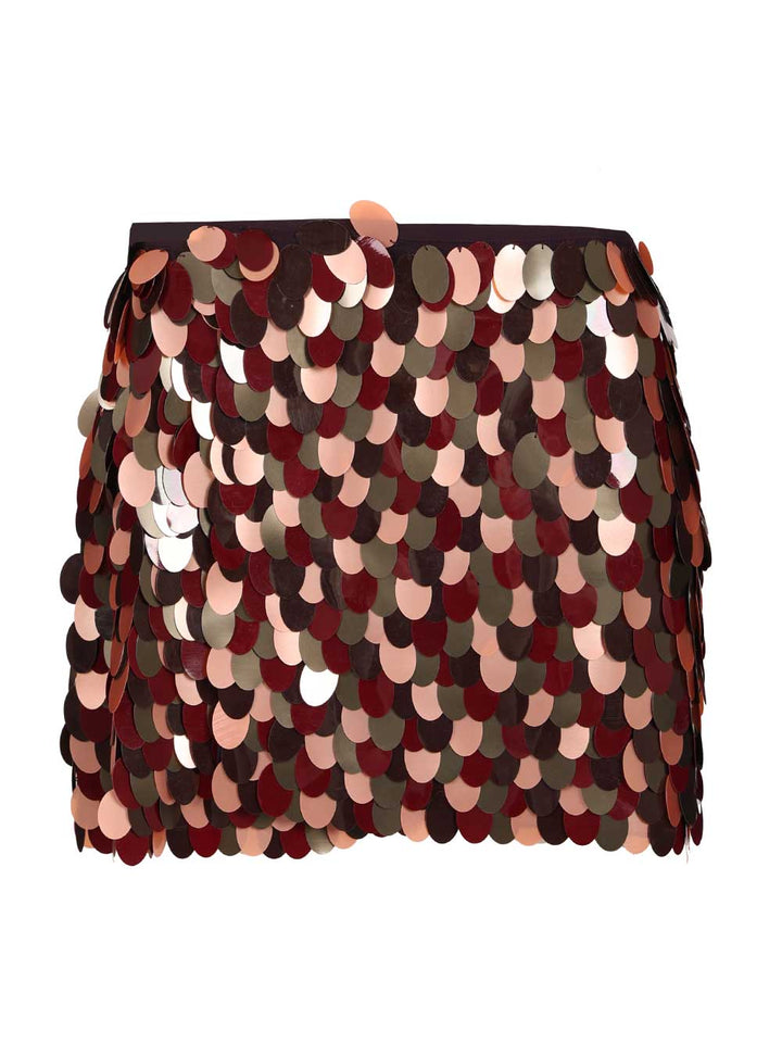 Dries Van Noten Mini Skirt With Maxi Sequins Skirts - Bordeaux | 5b657c7f61831ccf785628b4e6cd3f9154b743de