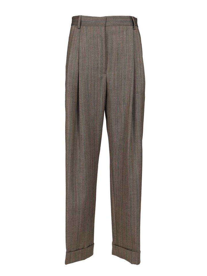 Dries Van Noten Pleated Trousers - Grey | 1bf74ab22d7b0a011b32a0864f5ebc290beb0bde