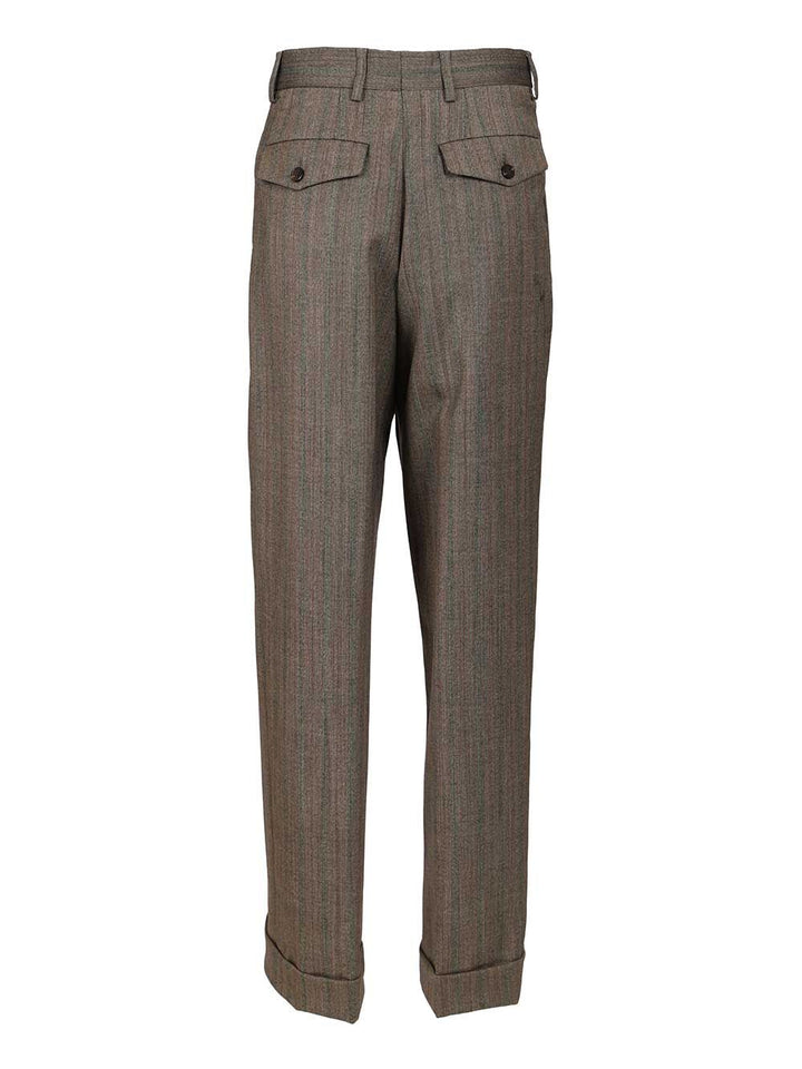 Dries Van Noten Pleated Trousers - Grey | 8e33b505979e14a70761fb9a101f3ee9d1e21d2d