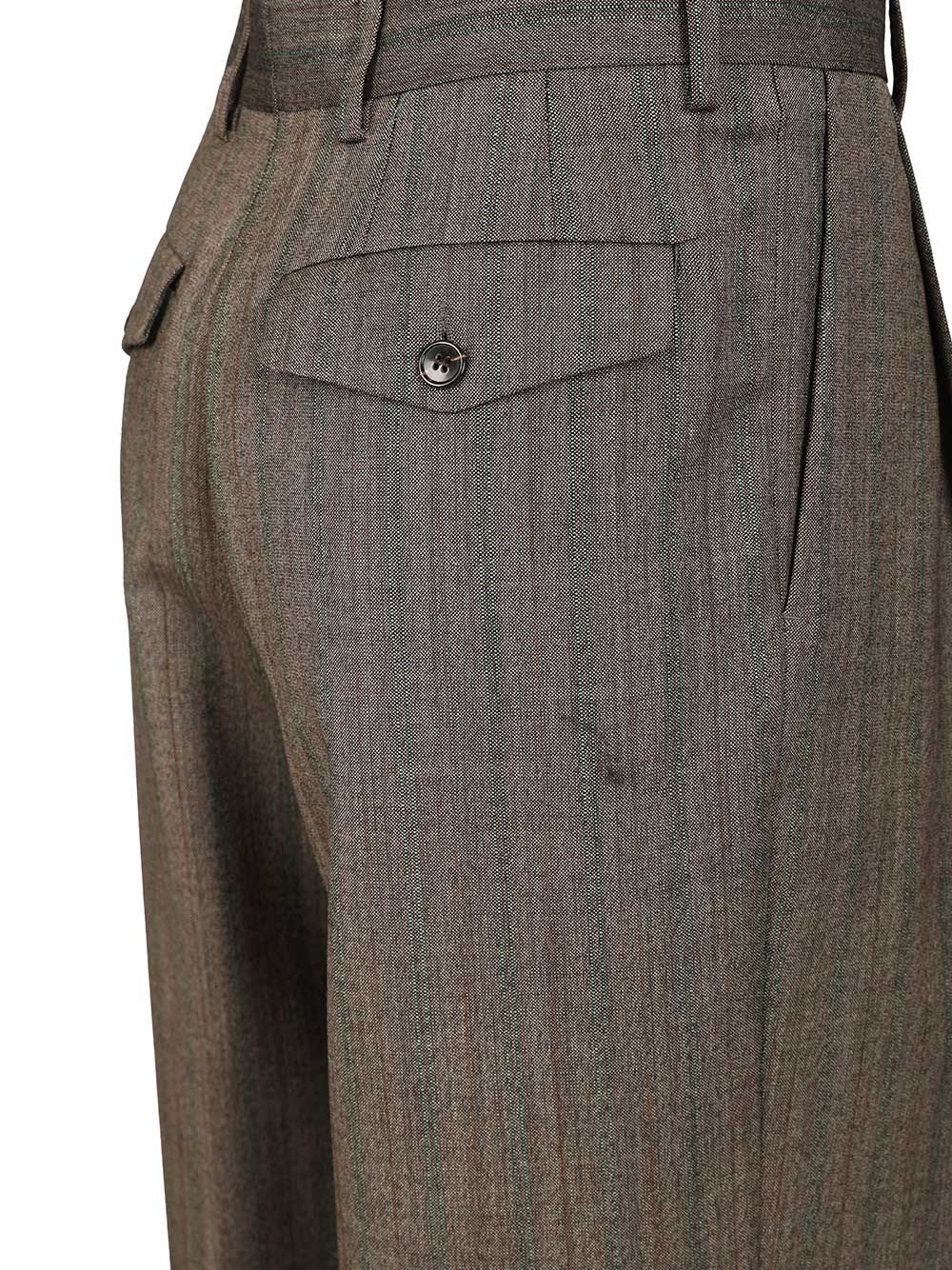 Dries Van Noten Pleated Trousers - Grey | 2fcb3f8c98fac3d311f32518d74591ca8d1e6b26