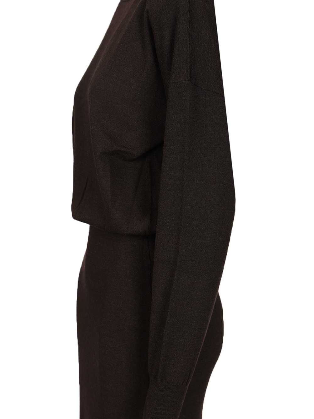 P.A.R.O.S.H. Wool Knit Dress Dresses - Brown | b31d7b21023af643856c023adf594f4bf5f00c21