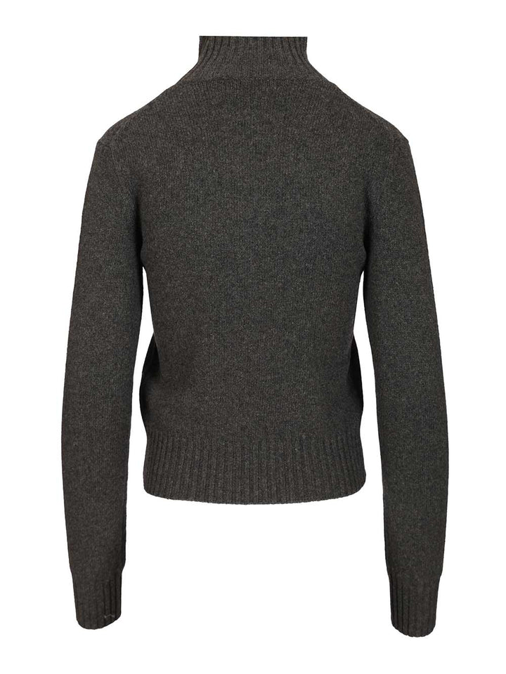 Ami Turtleneck Sweater Knitwear - Black | 473c973e75859a1dad803010ab242f5ed22acd06