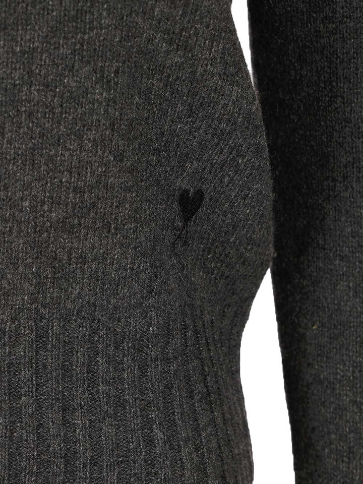 Ami Turtleneck Sweater Knitwear - Black | 253c6760771c7c51546943c8173ef5f545f9735e