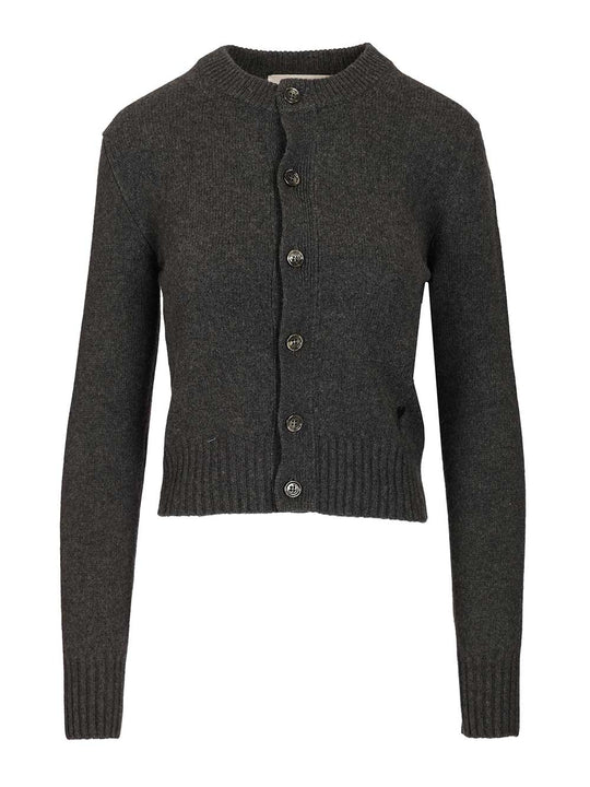 Wool And Cashmere Cardigan Knitwear Black