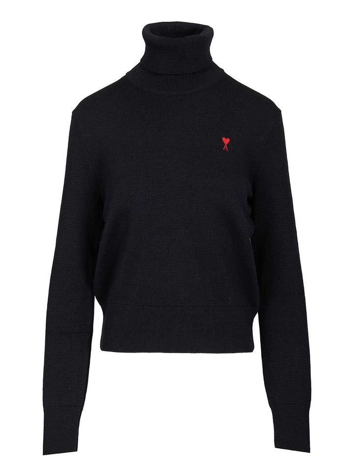 Ami Ami De Coeur Sweater Knitwear - Blue | 0675b0ec4a79f0b1887cca9f87ae59e537ce34d6
