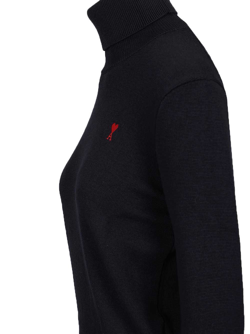Ami Ami De Coeur Sweater Knitwear - Blue | 7a1ae4b824dde881c89a69d3df074d48ef3901c0