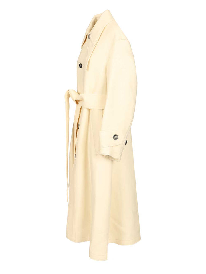 Ami Belted Raincoat Coats - Beige | c73005bd09f14be6916c45c563ae0a3563400797