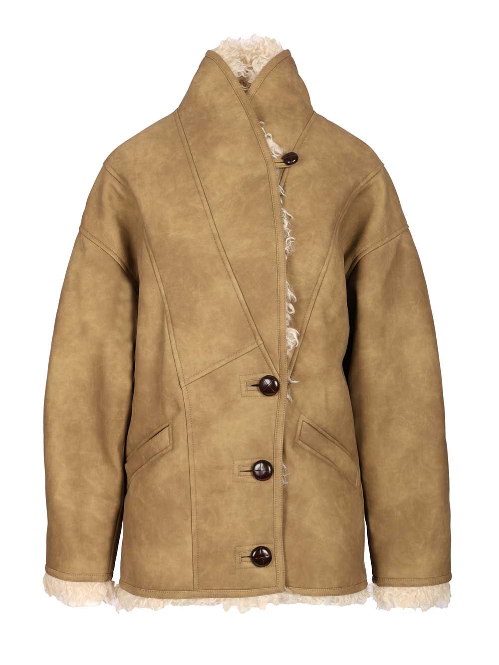 Marant Etoile Clea Coats - Brown | 76dd5821a27ce26eb89b90a4dc4dbf38c8da0b3f