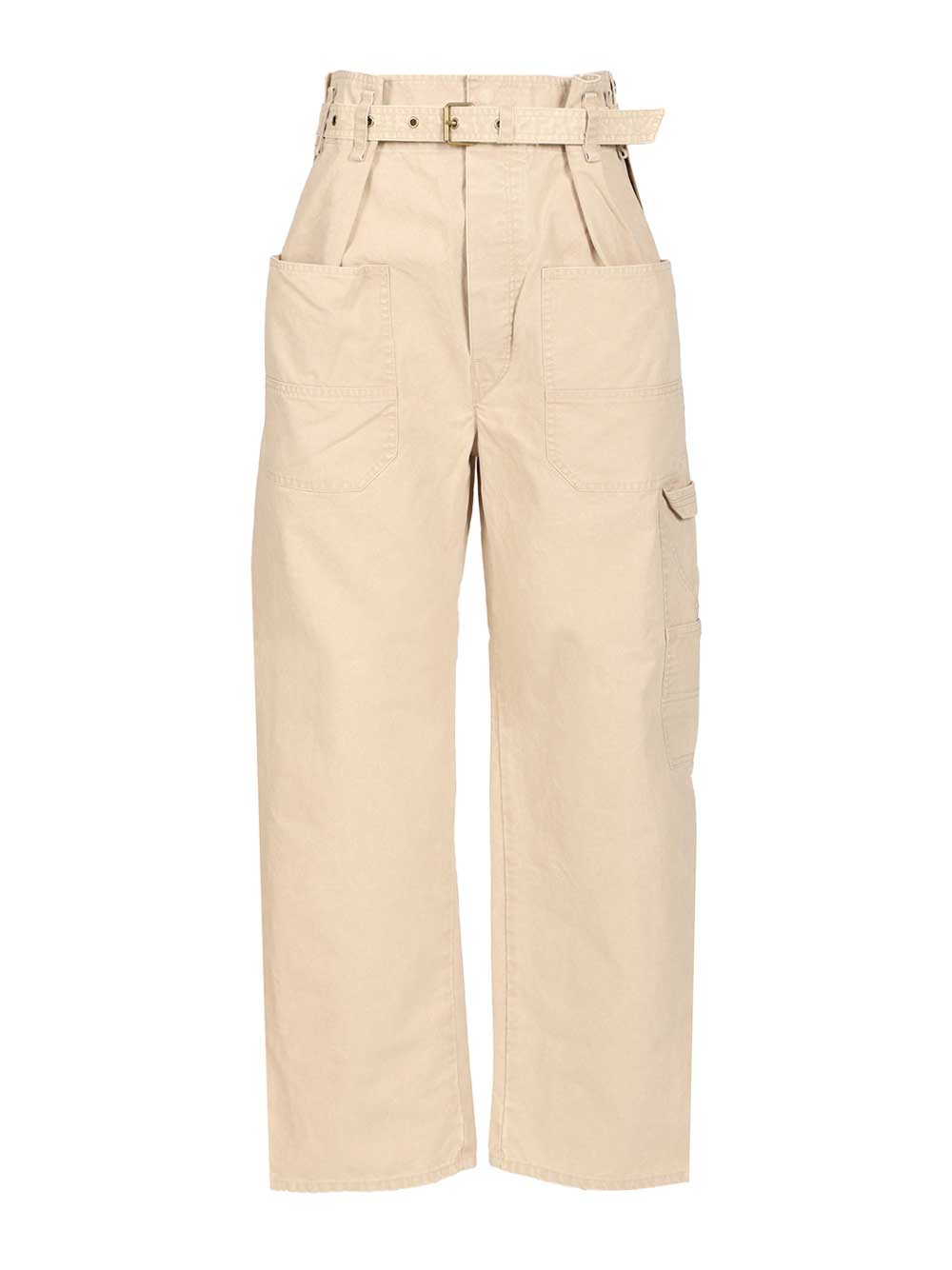 Marant Etoile Mathilda Trousers - Beige | df8d1a6728ad8318bfa8662883d94e356e097d83