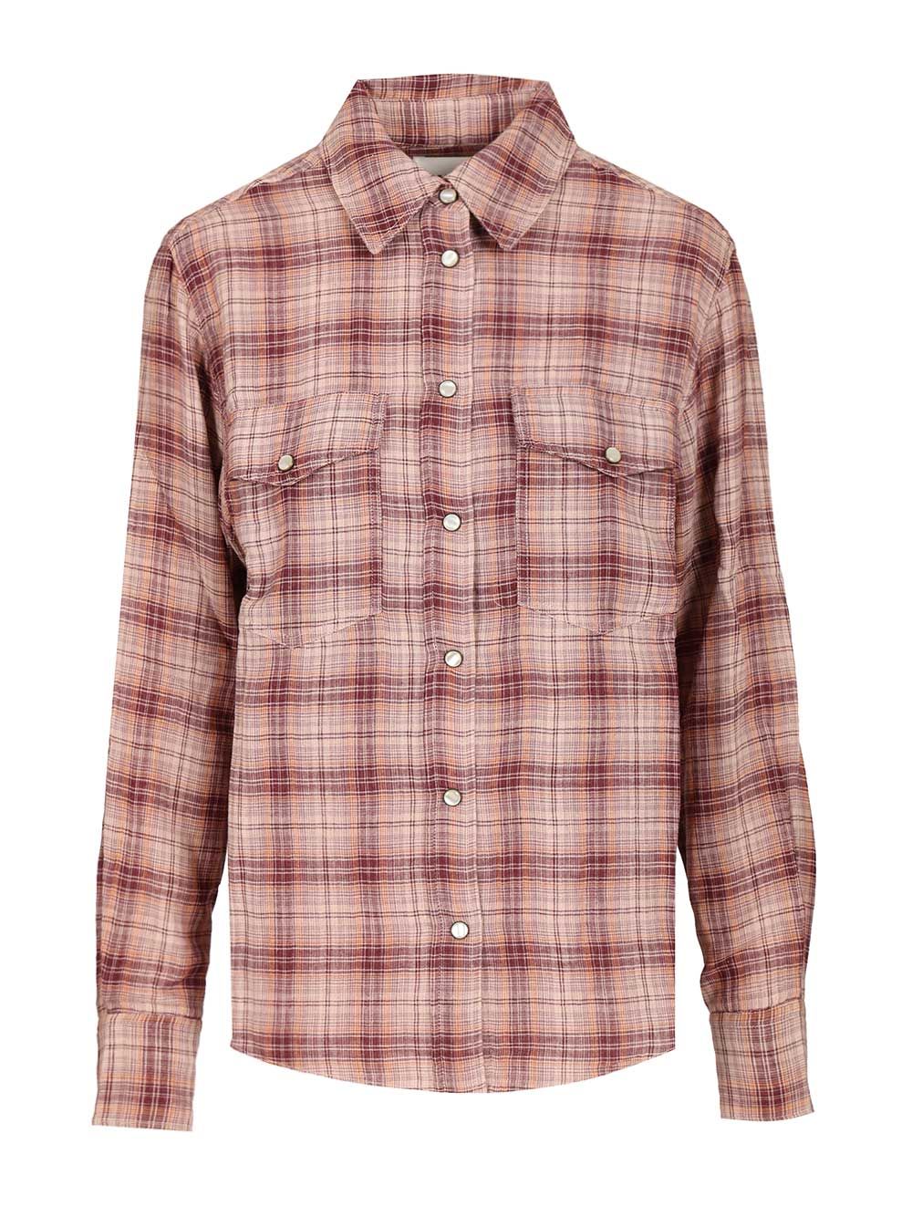 Marant Etoile Yalisa Shirts - Bordeaux | a47c7f4c6a2f82ce256a911f997976712df34424