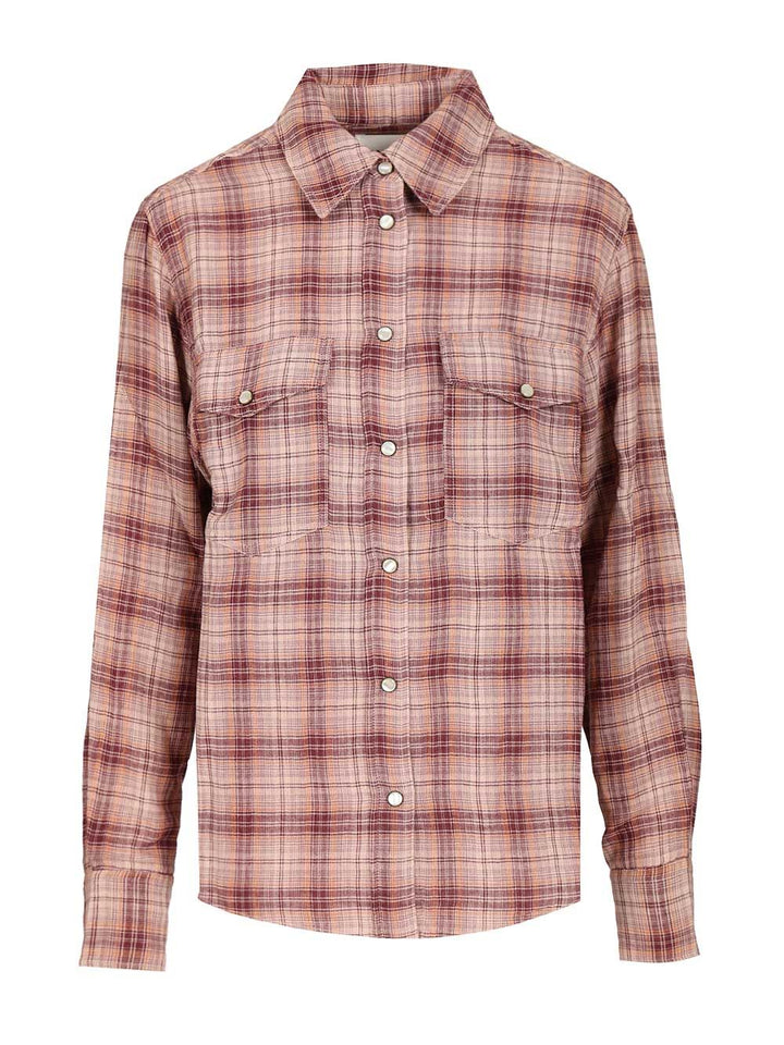 Marant Etoile Yalisa Shirts - Bordeaux | a47c7f4c6a2f82ce256a911f997976712df34424