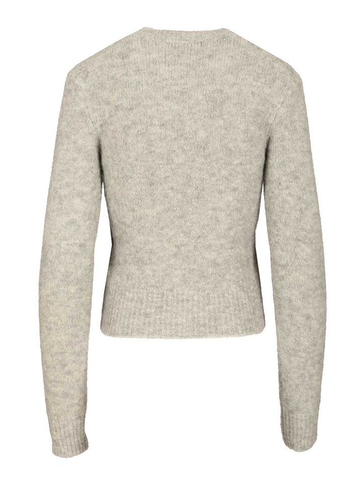 Ami Wool And Alpaca Knit Sweater Knitwear - Grey | 0bf6849a0c4f5d583b0a21143205f7cc1df36a61