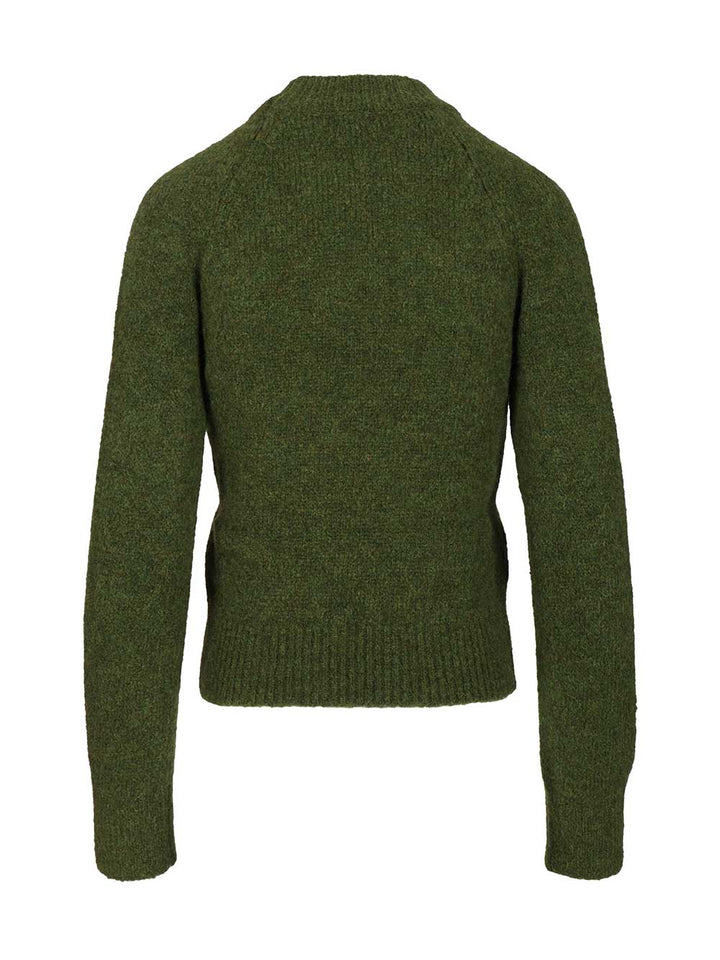 Dries Van Noten Fitted Sweater Knitwear - Green | 14439ce389f35b677c7f7d8142f47c0da553b1cb